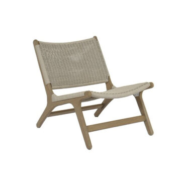 Coastal Teak Outdoor Accent Chair