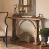 wood console table