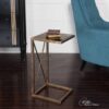black and gold accent table