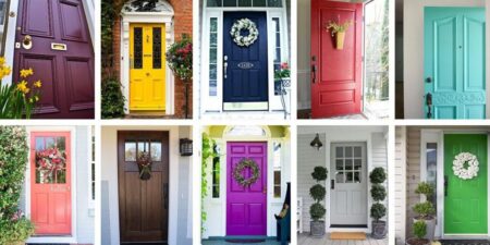 Front doors in many colors