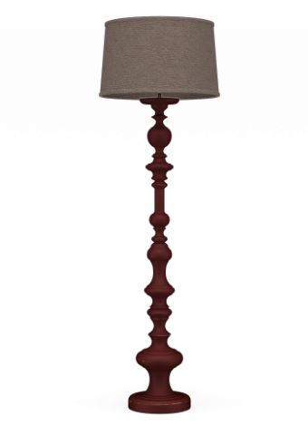Bohemia Floor Lamp in Deep Red