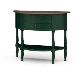 Demi Lune Table in Forest