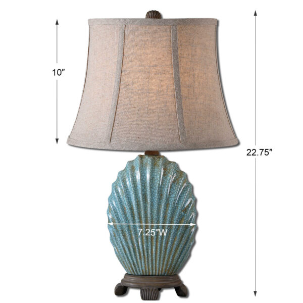 29321 Seashell Accent Lamp Dimensions
