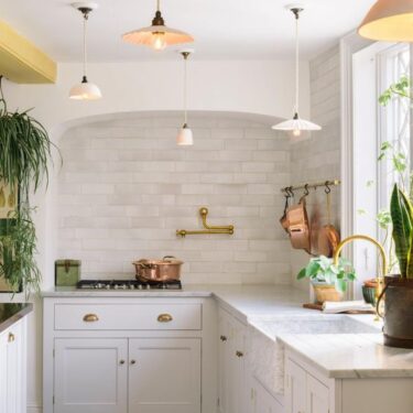 New light fixtures in a kitchen for a refresh
