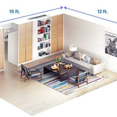 Living room dimensions