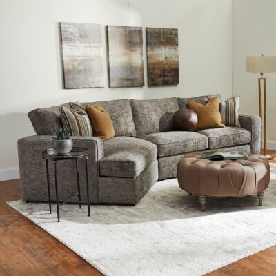dark brown curved sofa sectional