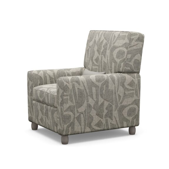 grey patterned chair