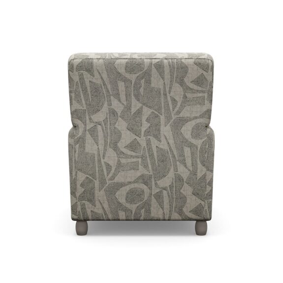 grey patterned chair