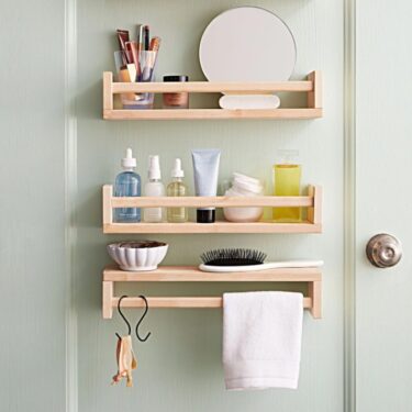 Small spice rack used in bathroom