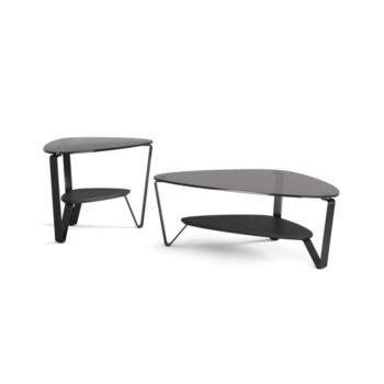 Dino 1367 Glass 3 Legs End Table