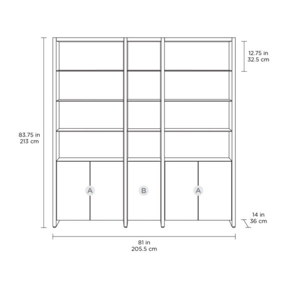 Linea™-Storage-Bookcase