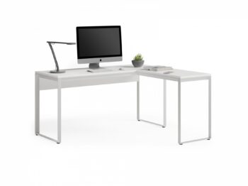 Linea 6223 60" Desk in Natural Walnut