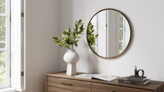 linq-round-mirror-9190-BDI-wood-frame-natural-walnut-h1