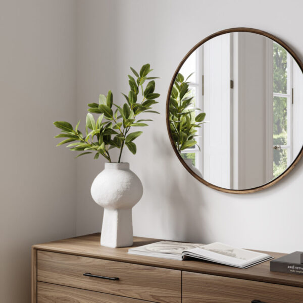 linq-round-mirror-9190-BDI-wood-frame-natural-walnut-h1