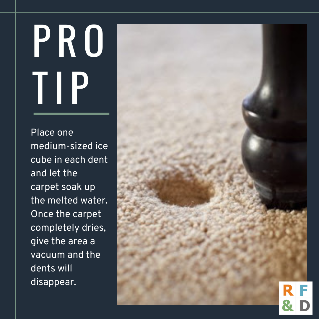 Pro tip - rug dents